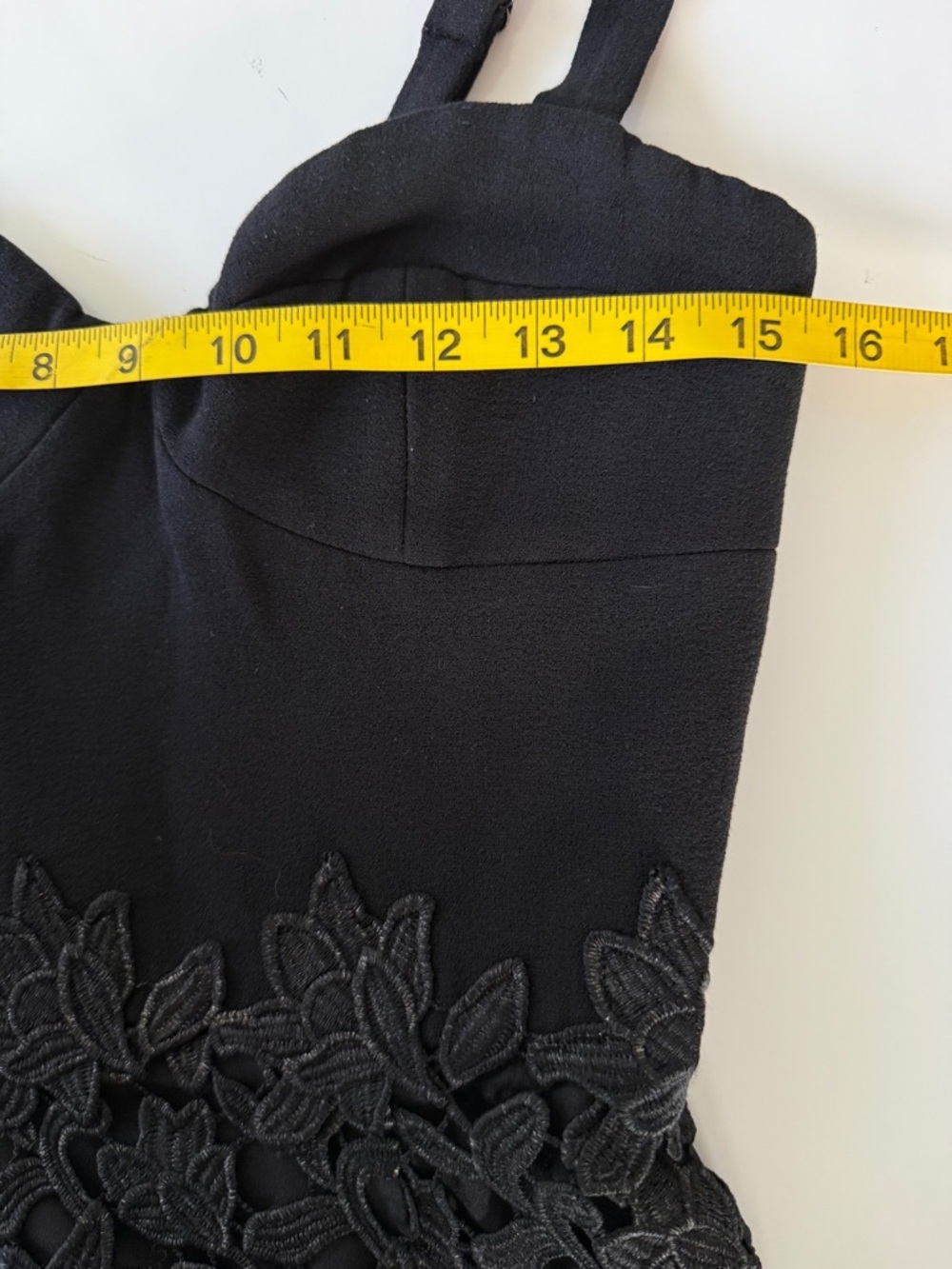 Dress The Population Lorena Lace Mermaid Black Gown Small - Picture 12 of 14